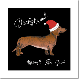 Xmas Dachshund Posters and Art